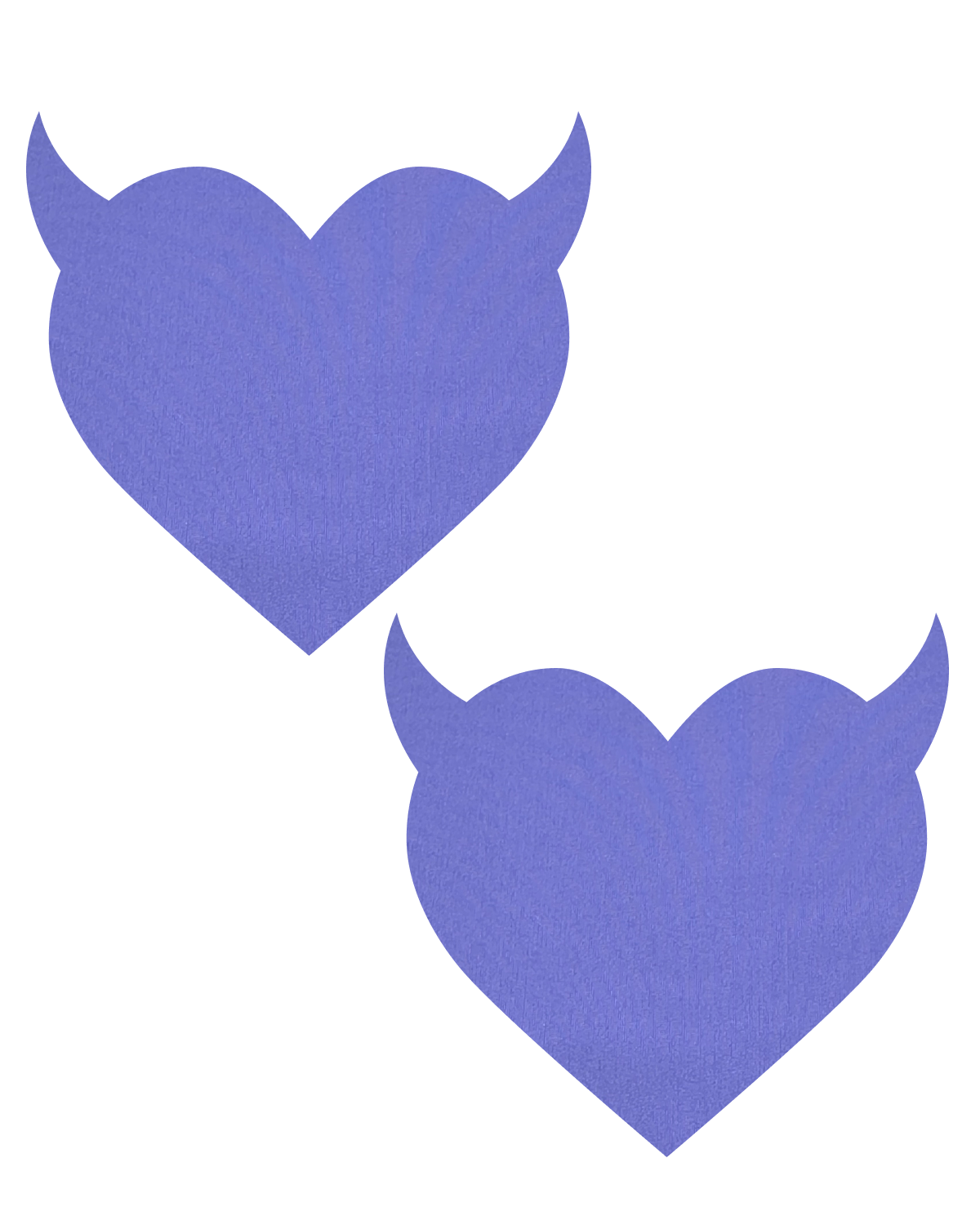 Devil Heart nipple pasties in Purple β Ravesties, in Small, Medium and Large