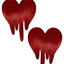 Drip Heart Nipple Pasties
